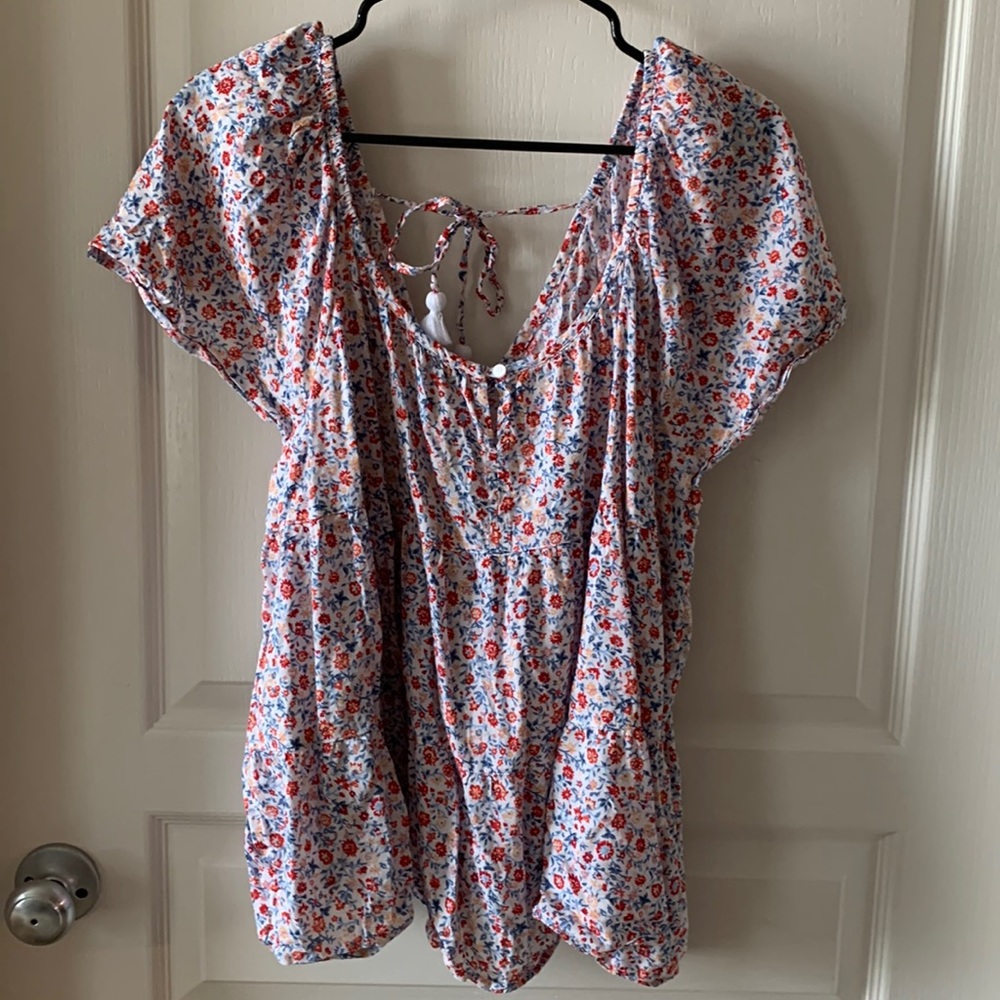 Flowy Floral Top in XXL